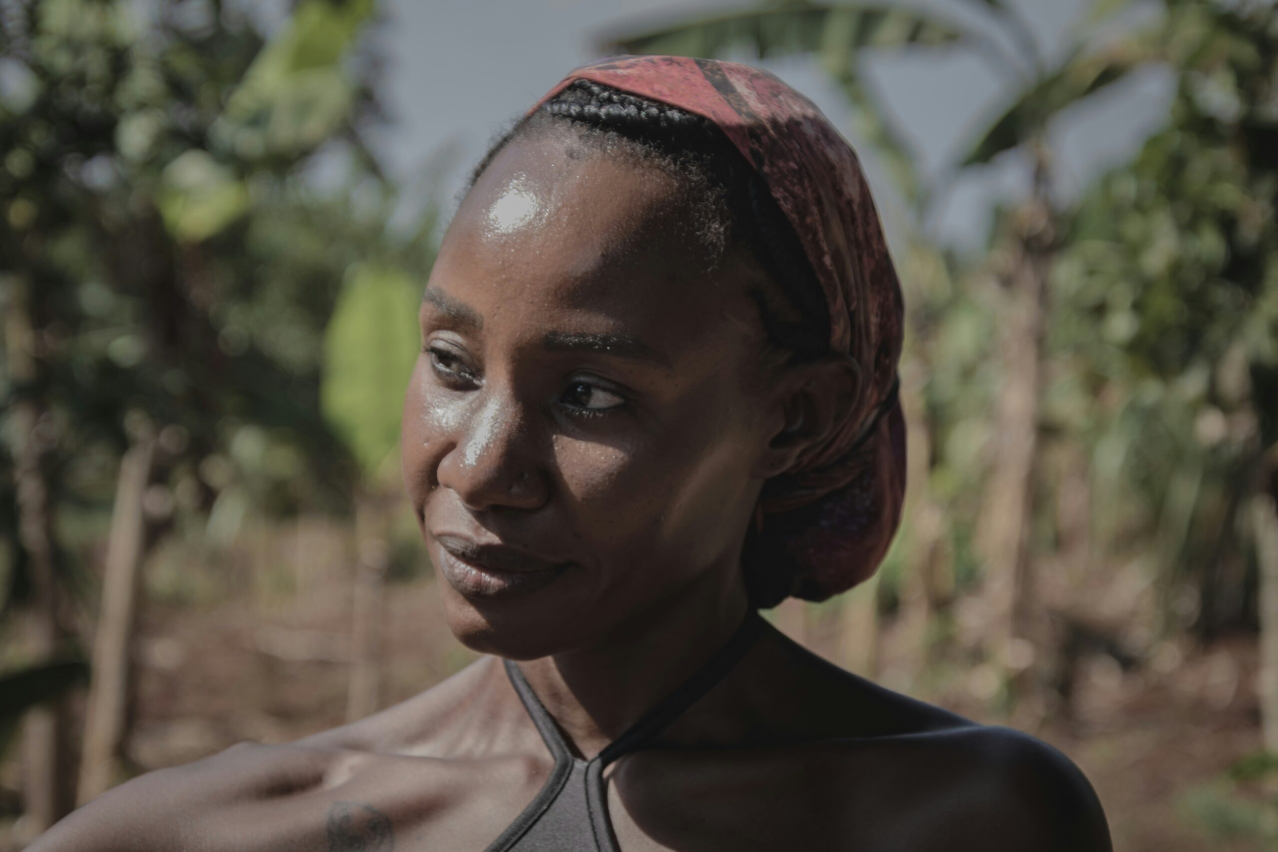 Portrait of a woman in the coffee-growing community